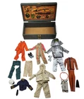 New ListingVintage 1964 Gi Joe Wooden Footlocker With Accessories Clothes