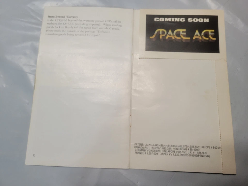 Dragon's Lair Sega CD Instruction Manual Only [Dragons Dragon] - Image 2 of 3