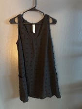 B Collection Black Sleeveless Knee-Length Dress with Pockets