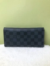 Louis Vuitton Black Checkerboard Leather Wallet