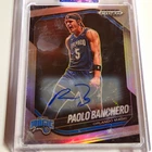 Panini 2024-25 Prizm Black Paolo Banchero Auto #117 Orlando Magic NBA Card