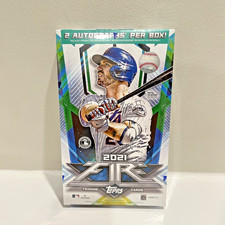 2021 Topps Fire Baseball Hobby Box Factory Sealed 2 Autographs