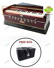 BINA 9 Stopper 3.5 Octaves Multifold Bellow 42 Keys Two Reeds Harmonium with Bag
