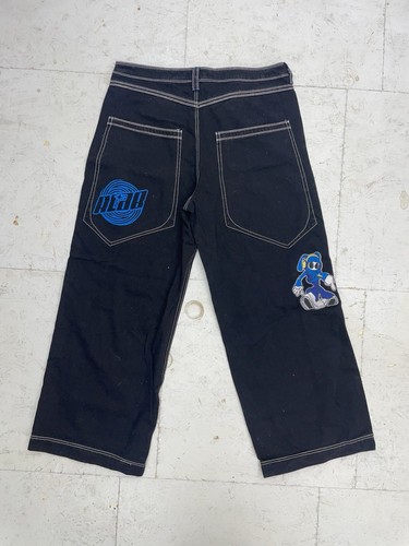 Vintage ALAB Herren Wide Leg Jeans 90’s Mega Rave Baggy Grunge Skater Riesig JNCO