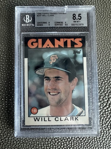 Will Clark #24T 1986 Topps Traded Tiffany card