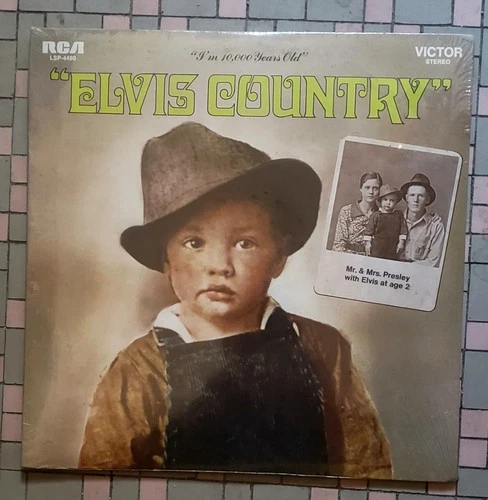 SEALED ELVIS PRESLEY / 10,000 Years Old / Elvis Country LP / LSP4460/ 1971