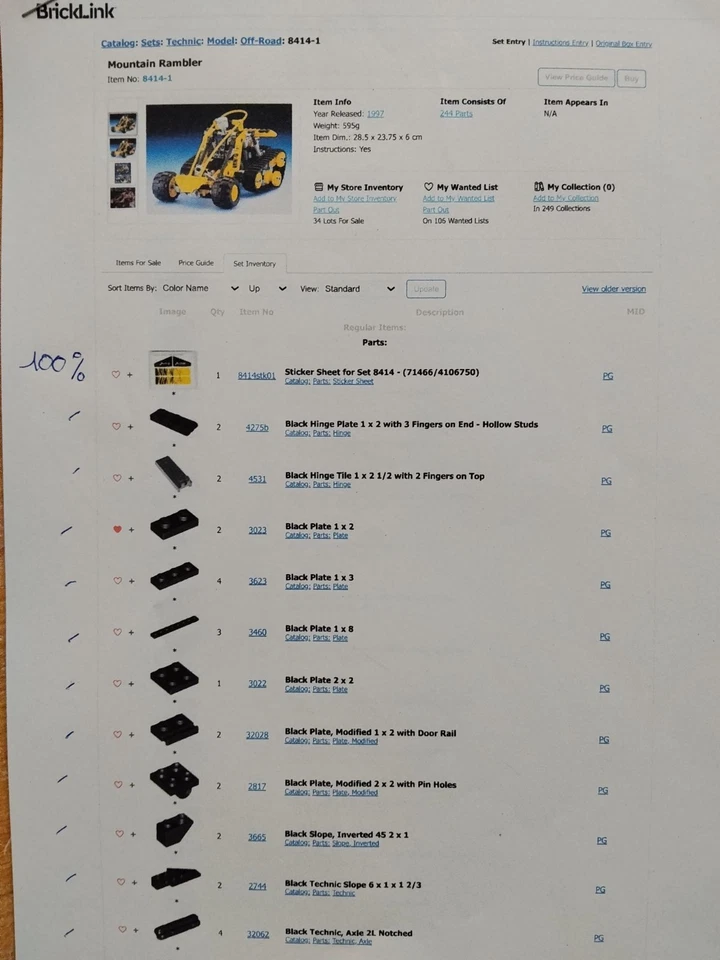 LEGO Technic 8414 Mountain Rambler, photo 4 sur 4
