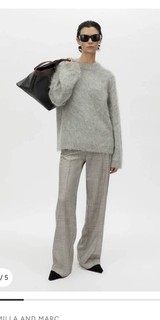 Camilla & Marc wool Maier Grey Knit Jumper Medium