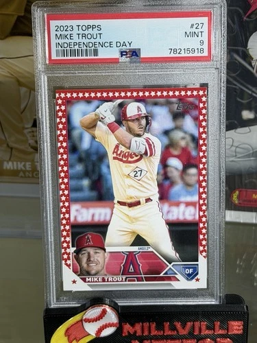 2023 Topps Mike Trout Independence Day /76 Angels #27