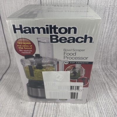 Hamilton Beach 70730 10-Cup Food Processor - Bowl Scraper Sealed Brand New
