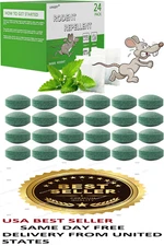 Mouse Rodent Repellent, 24 Pack Peppermint Oil to Repel Mice and Rats– Works for