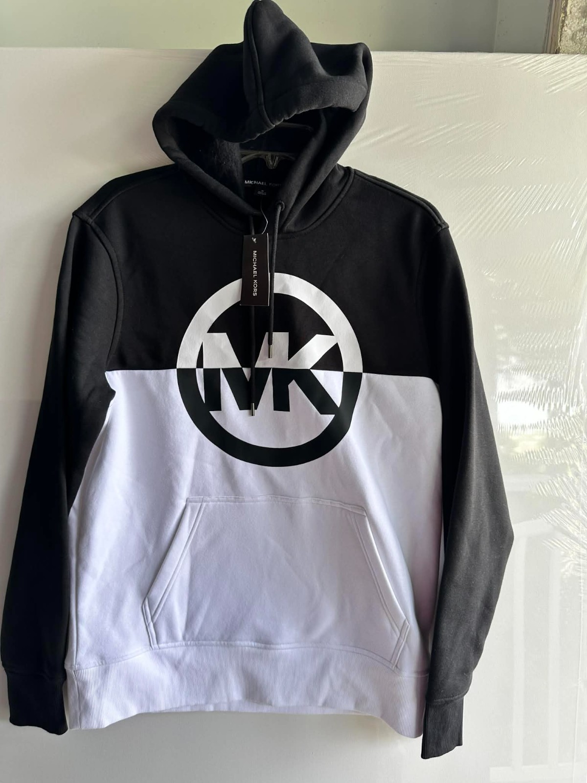 NWT  MICHAEL KORS MEN'S HOODIE MEDIUM M SWEATER THICK KNIT FLEECE