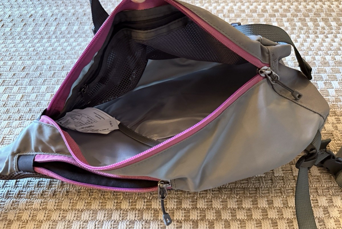 PATAGONIA One Sling Crossbody Bag - Gray + Pink *rare / discontinued* View 6