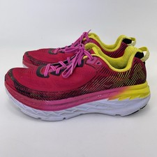HOKA Bondi 5 Virtual Pink Blazing Yellow 1014759VPBY Running Women s Sz 9