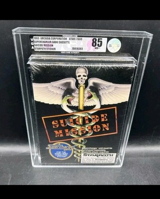 1983 Suicide Mission Superlader Atari 2600 VGA 85 Versiegelt Mint Wata