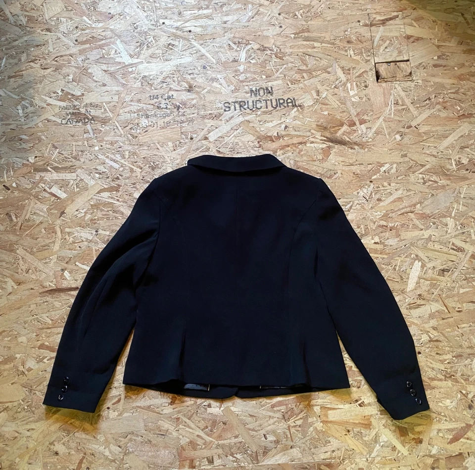 Black « Tribal » Blazer Size 16 (Large) Regular Cropped Fit - Image 2 of 4