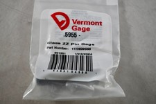NEW Vermont Gage 111459550 Class ZZ Pin Gage 0.5955 Inch Minus Plug Gauge