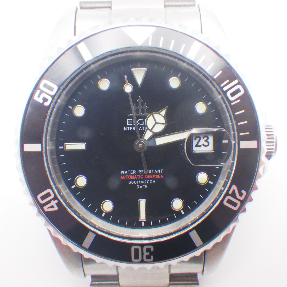 Elgin Vintage Watch International Diver 200m Fk-531-c Date