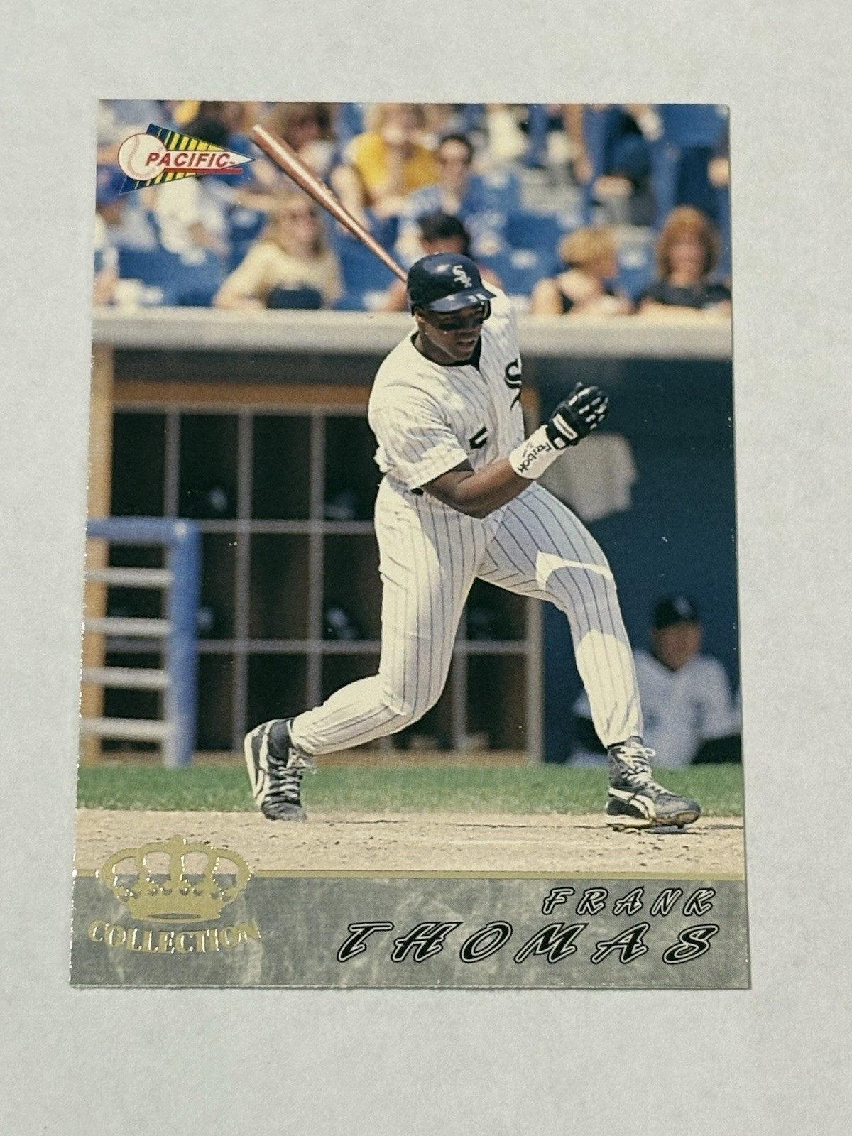 Frank Thomas #138 Baseball Cards 1994 Pacific Crown Collection trading card — raw and PSA graded price guide