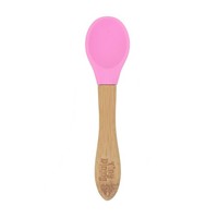 Tiny Dining Rosa Bambus Baby FüTtern LöFfel Silikon Weiche Kleinkind EntwöHnung