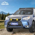 BLACK STEEL TUBULAR FRONT BULL BAR BRUSH GUARD FIT SUBARU FORESTER 2014-2018