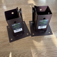 2x wspornik śrubowy PERRYPOST 75mm (3 x 3") EPOKSYDOWY BRĄZ #S400
