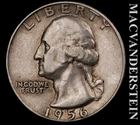 1956 Silver Washington Quarter - Scarce  Better Date  No Reserve  #L7461