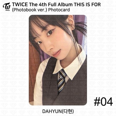 TWICE 4th Full Album THIS IS FOR Photobook / Digipack ver