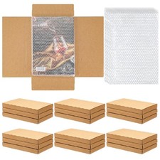 Fullhawl 30 Pack Corrugated Comic Book Mailers 7.8 x 11 x 1.2 Inch, Brown