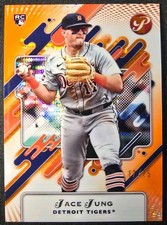 2025 Topps Pristine - Jace Jung Orange Refractor 17/25 #80 (RC) Detroit Tigers