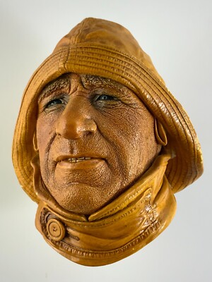 Lifeboatman Fisherman Head Bossons Congleton England Chalkware HH108