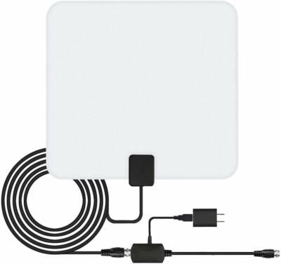 HDTV Indoor Antenna for Digital TV with Detachable Amplifier and 10FT Coax Cable