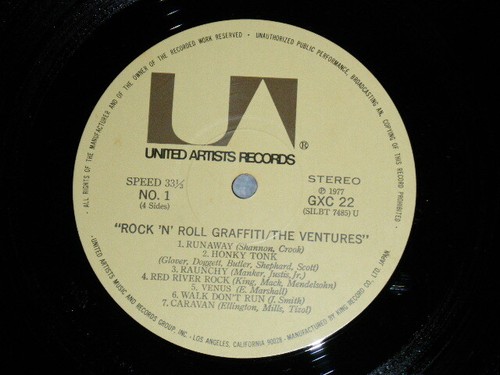 The VENTURES Japan 1977 GXC 22/23 NM 2-LP+Obi ROCK 'N' ROLL GRAFFITI - Foto 6 di 9
