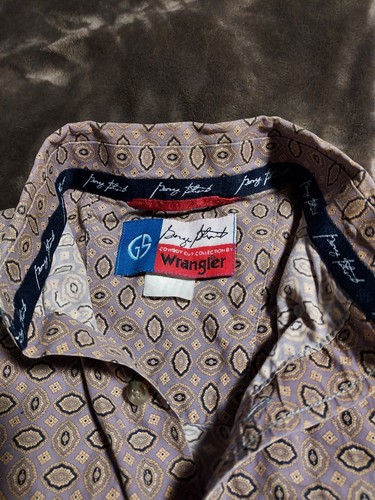 George Strait Cowboy Wrangler Western Shirt Mens Size Medium Country - Picture 6 of 10