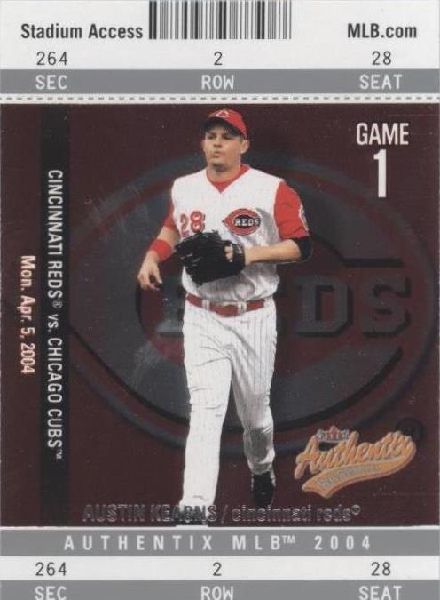 2004 Fleer Authentix - Austin Kearns #63 - 1 of 1