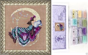 Mirabilia-Cross-Stitch-Chart-with-Embellishment-Pack-MOON-FLOWERS-137-Sale