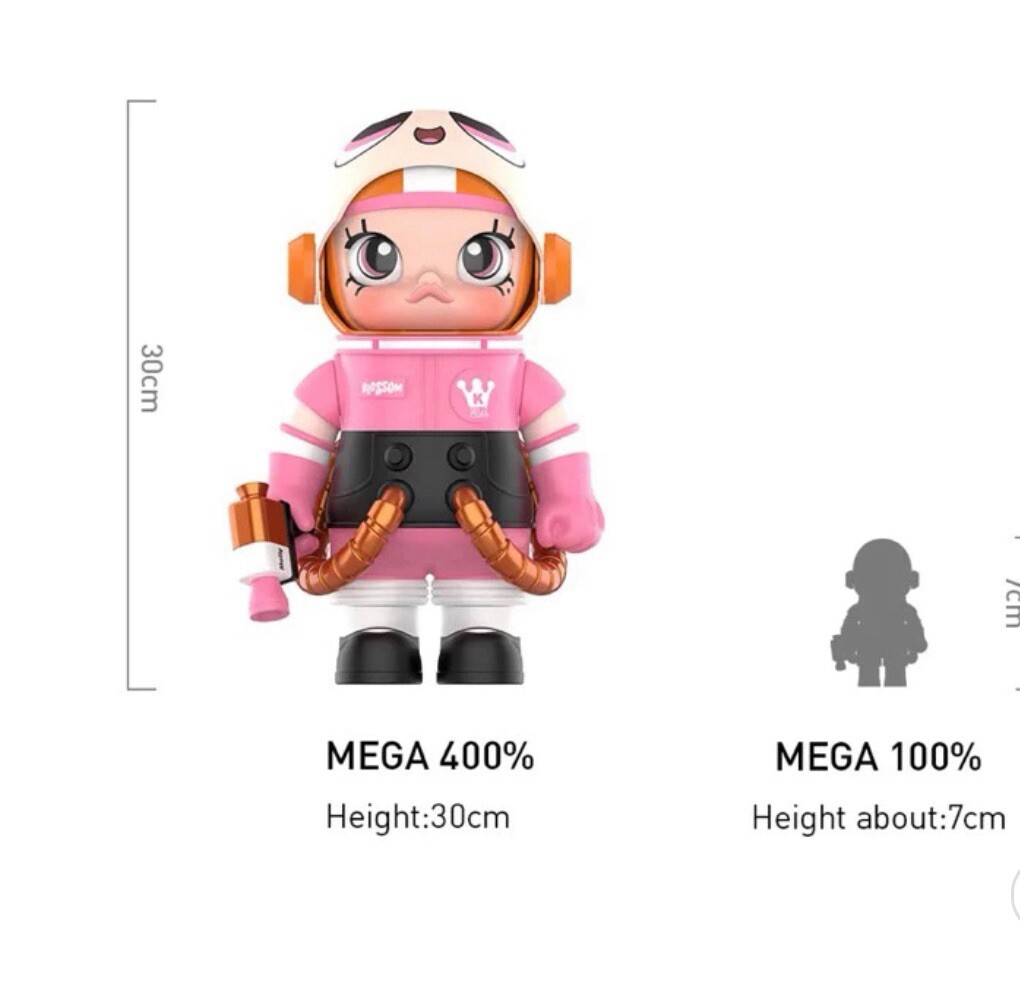 POP MART MEGA Collection 400%+100% SPACE MOLLY THE POWERPUFF