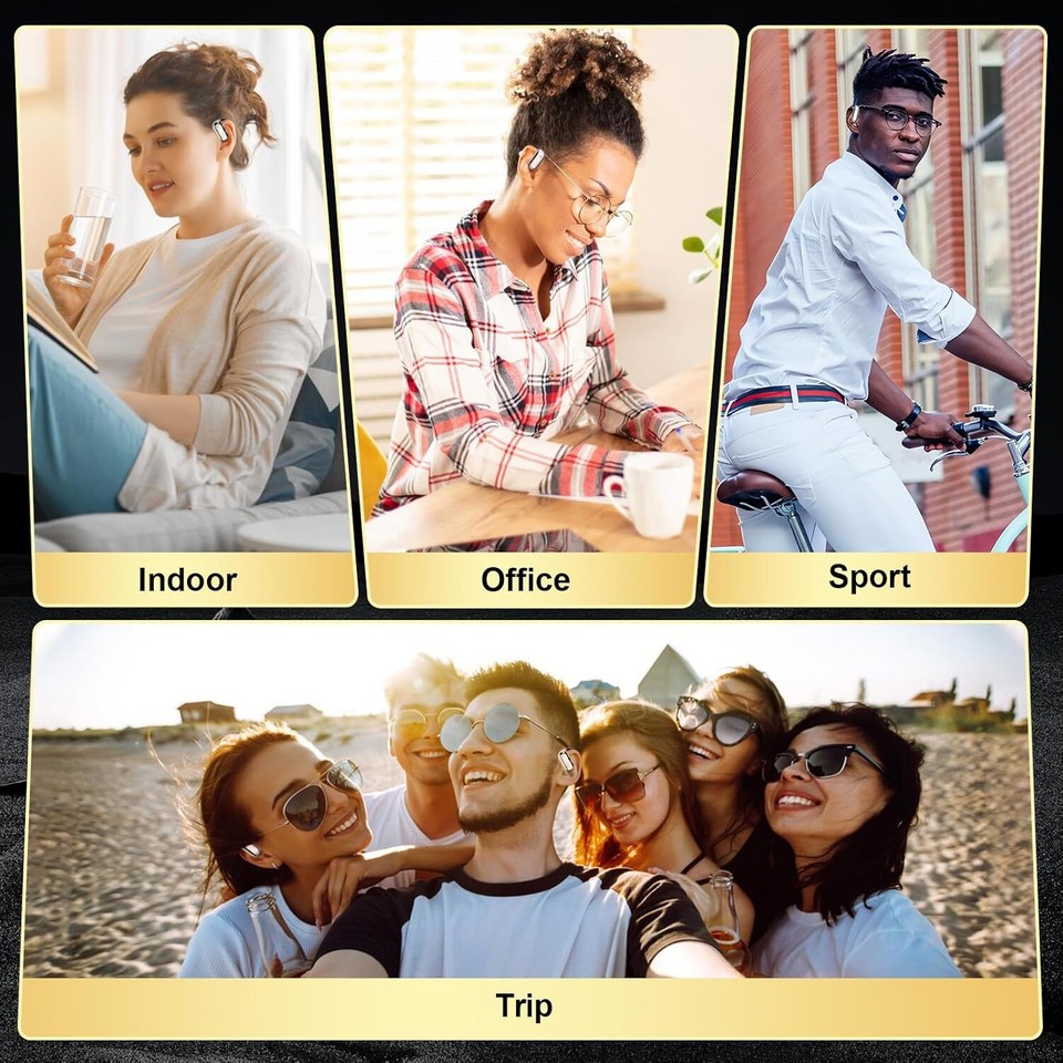 Open Ear Headphones Bluetooth Wireless Earbud with Ear Hooks 54