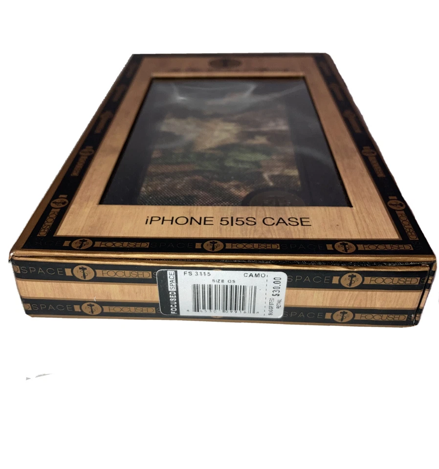 Capa Focused Space para iPhone 5/5s com impressão natural e botão de insígnia da empresa. - Imagem 3 de 4