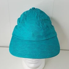 VTG Official Ritz-Carlton Waves Design Stretch Fit Hat Baseball Cap Teal USA