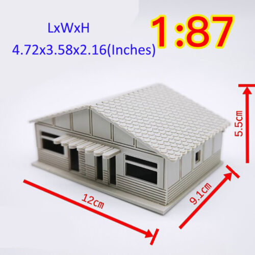 1/64 1/87 1/150 S HO Scale Buildings Style Train Railway Modern Model House DEF - Picture 16 of 21