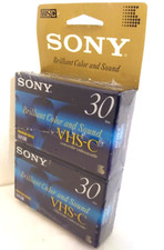 Sony VHS-C Premium 30 minute Camcorder Brilliant Color Sound Videocassette NEW
