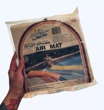 NEW VINTAGE 1984 Intex Fashion Mat Pool Beach Float Sturdy Double Valve 72x27