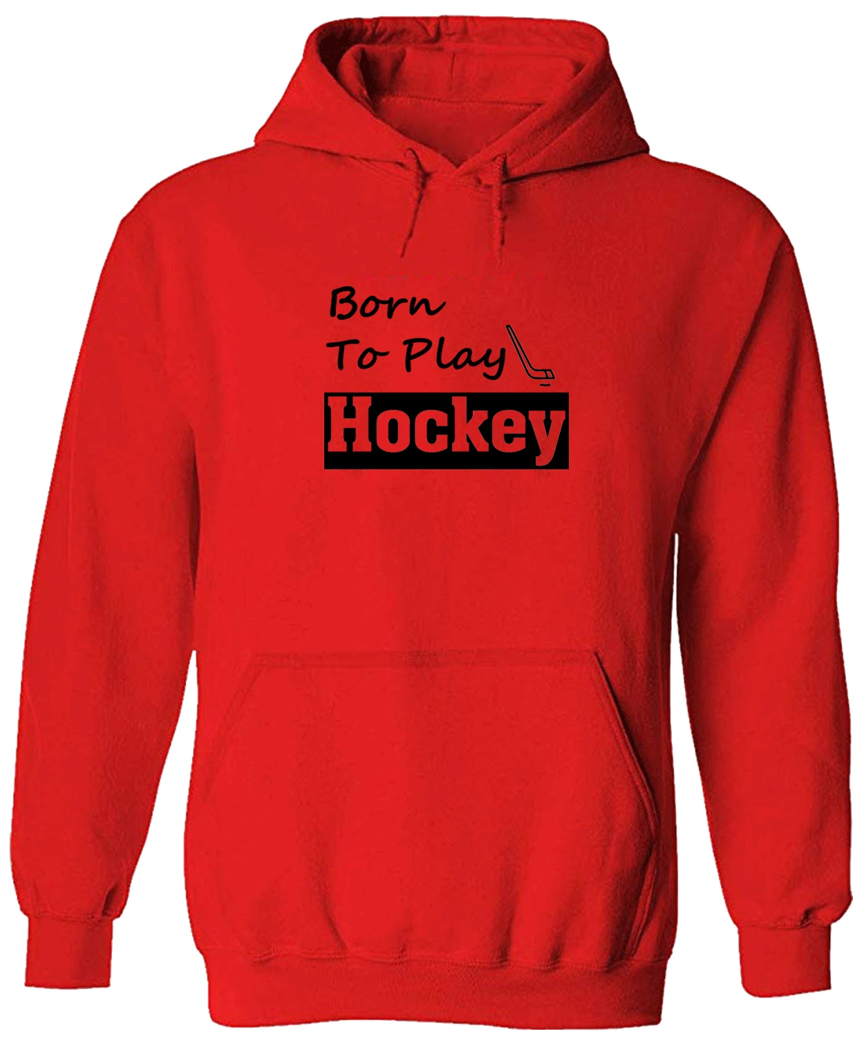 COACH Felpa con cappuccio Born To Play Hockey Uomo Unisex Maglione Grafica Amore Hockeyt