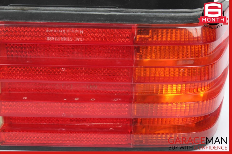86-91 Mercedes W126 420SEL Sedan lanterna traseira lateral esquerda lanterna traseira fabricante de equipamento original - Imagem 3 de 4