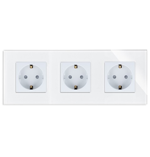 Touch Lichtschalter Steckdosen Wechselschalter Dimmer USB UP Glas LUXUS-TIME - Bild 15 von 180