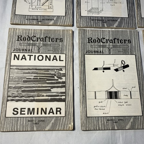 Lot Of 6 RodCrafters Fishing Rod Journals 1987 Year January To December Full Set - Picture 5 of 8