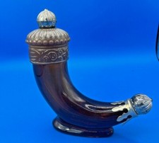 Avon Viking Horn Decanter 205cc Blue Blazer Eau De Cologne RARE EMPTY Vintage
