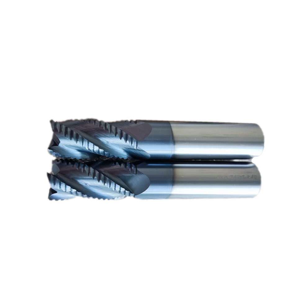 2Pcs 4 Flute 3/4"x1-1/2"x4" Solid Carbide Roughing End Mills - ALCrSiN Coated