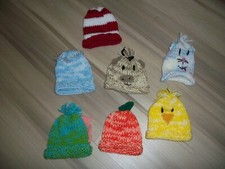 ,.LOT OF 7: BABY BOYS CHARACTER HATS  NEW   SIZE NB -18 MO